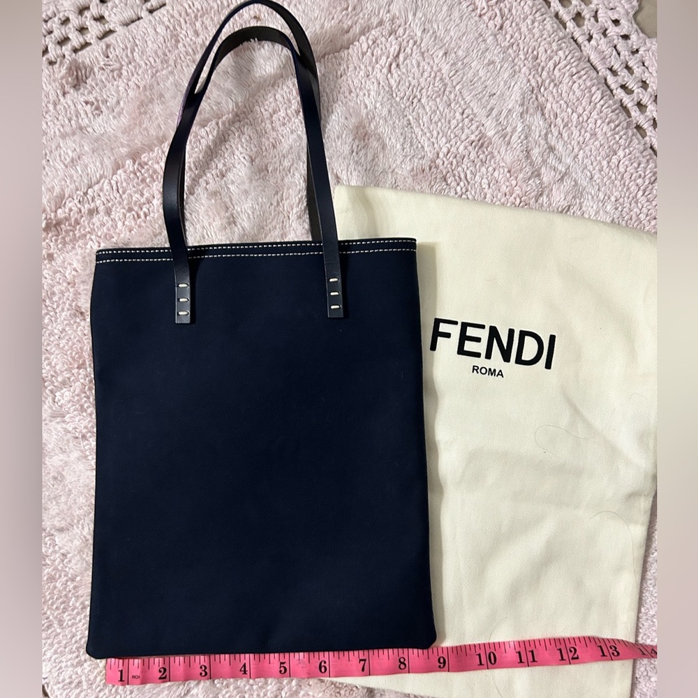 🚨Fendi Leather/Canvass Tote Bag 🚨host picked item - Picture 4 of 9